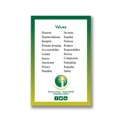 Picture of Ethics Values Poster