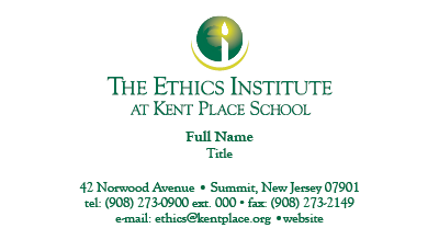 Picture of Ethics Institute Business Cards (customizable)