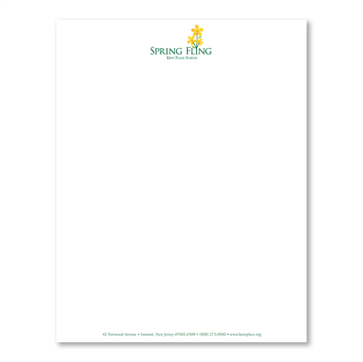 Picture of Spring Fling Letterhead (Classic) 8.5x11